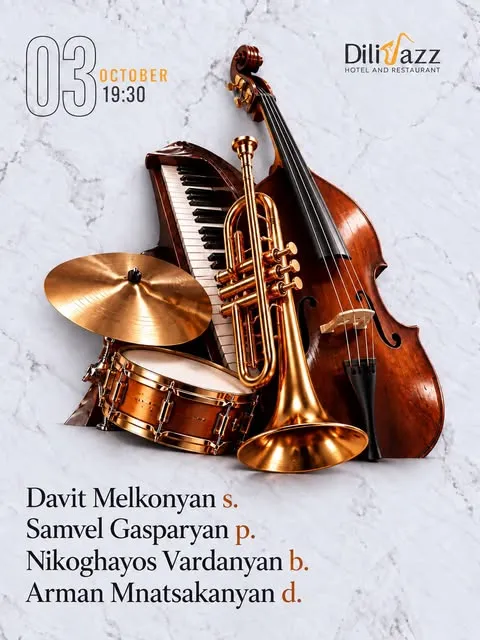 DiliJazz live jazz event poster