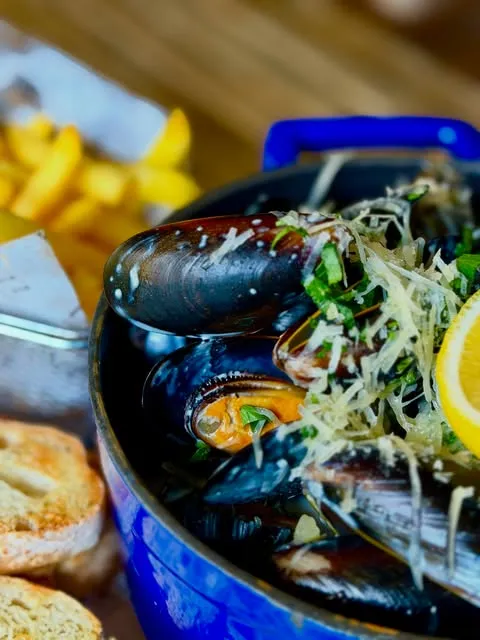 Seafood dish at DiliJazz restaurant