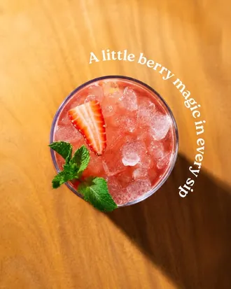 Berry drink at DOC Therapy Bar