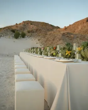 NOVE outdoor event table in the desert